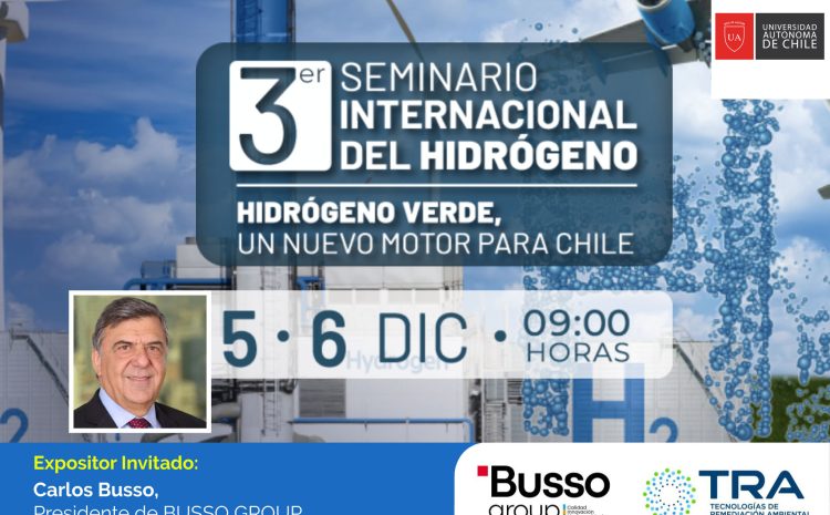  Presidente de Busso Group participará en Seminario Internacional de Hidrógeno